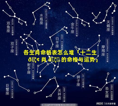 各生肖命格表怎么堆「十二生 🦢 肖 🦍 的命格与运势」
